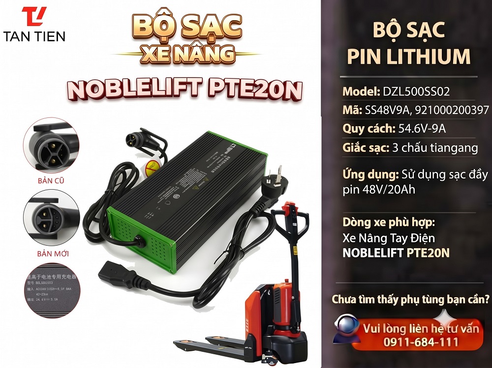 Bộ Sạc Xe Nâng Noblelift PTE20N 48V-9A